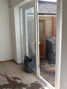 Sliding backdoor leading to old con